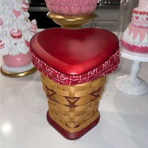 Longaberger 2008 Sweetheart True Love Basket Set